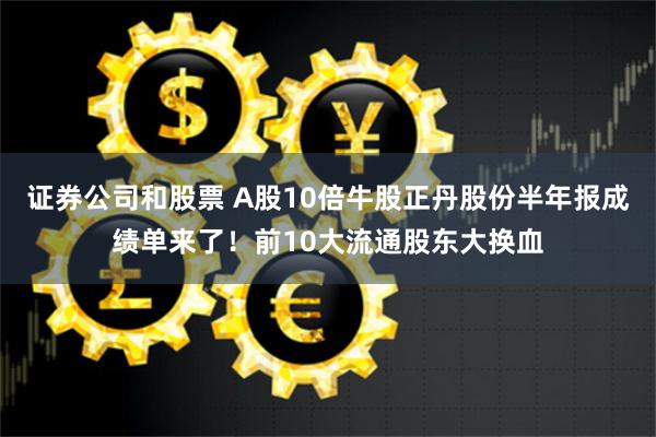 证券公司和股票 A股10倍牛股正丹股份半年报成绩单来了！前10大流通股东大换血