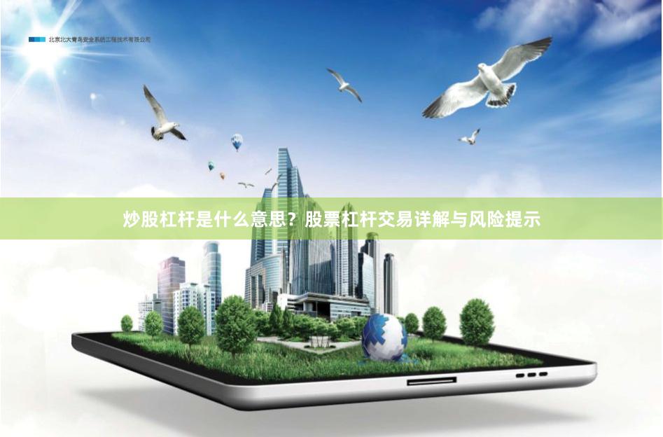 炒股杠杆是什么意思？股票杠杆交易详解与风险提示